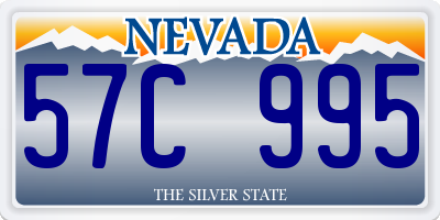 NV license plate 57C995