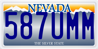 NV license plate 587UMM