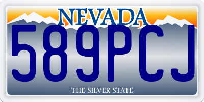 NV license plate 589PCJ