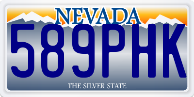 NV license plate 589PHK