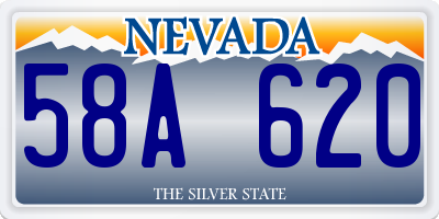 NV license plate 58A620