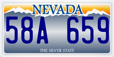 NV license plate 58A659