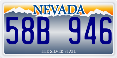 NV license plate 58B946