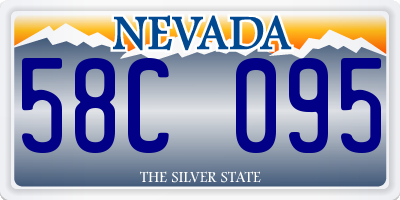 NV license plate 58C095