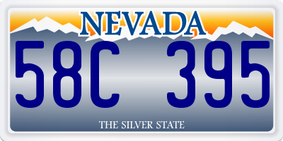 NV license plate 58C395