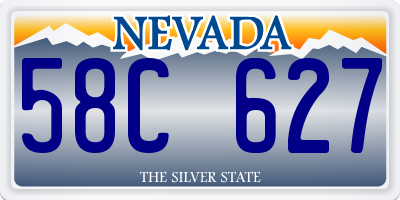 NV license plate 58C627