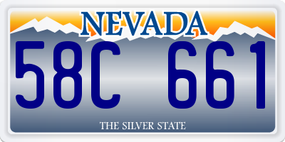 NV license plate 58C661
