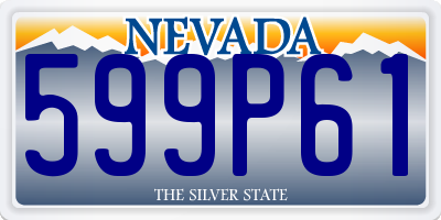 NV license plate 599P61