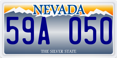 NV license plate 59A050