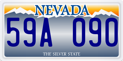 NV license plate 59A090