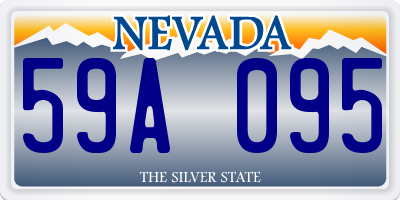 NV license plate 59A095