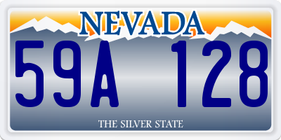 NV license plate 59A128