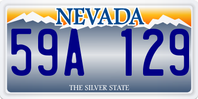 NV license plate 59A129