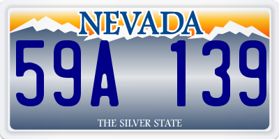NV license plate 59A139