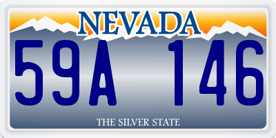 NV license plate 59A146