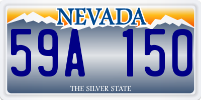 NV license plate 59A150