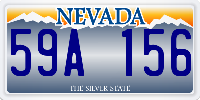 NV license plate 59A156