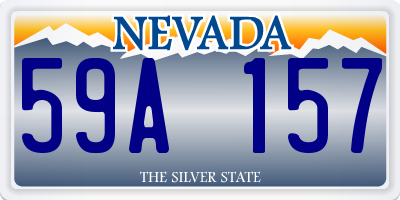 NV license plate 59A157