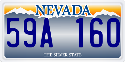 NV license plate 59A160