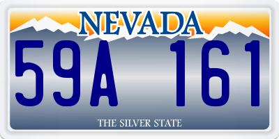 NV license plate 59A161