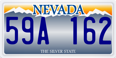 NV license plate 59A162