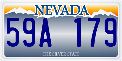 NV license plate 59A179