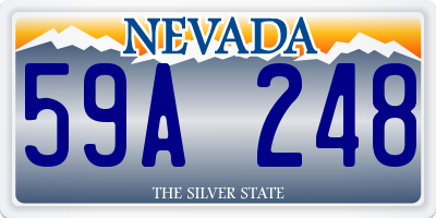 NV license plate 59A248