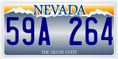 NV license plate 59A264