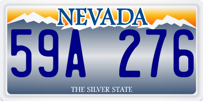 NV license plate 59A276