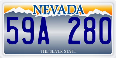 NV license plate 59A280