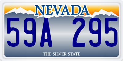 NV license plate 59A295