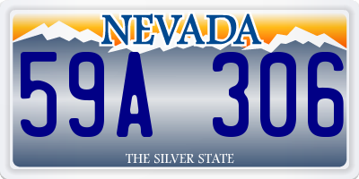 NV license plate 59A306