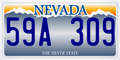 NV license plate 59A309