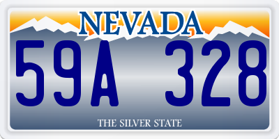 NV license plate 59A328