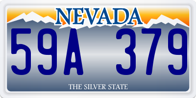 NV license plate 59A379