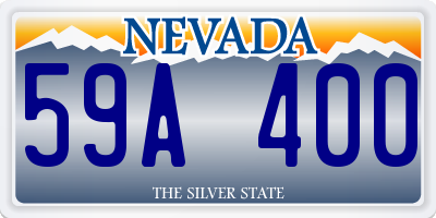 NV license plate 59A400