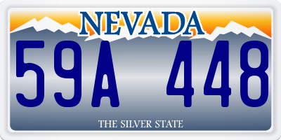 NV license plate 59A448