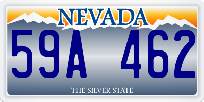 NV license plate 59A462