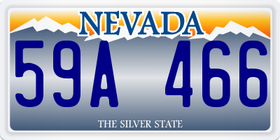 NV license plate 59A466