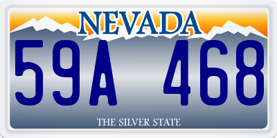 NV license plate 59A468