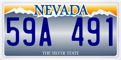 NV license plate 59A491