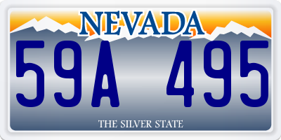 NV license plate 59A495