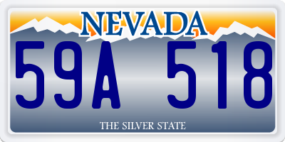 NV license plate 59A518