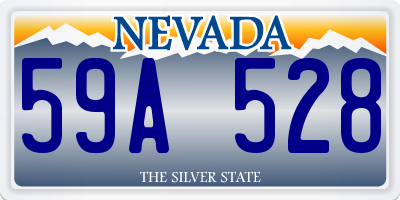 NV license plate 59A528