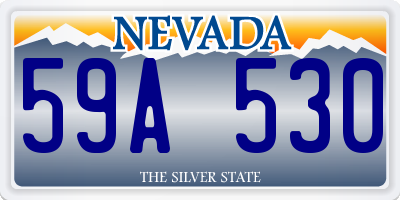 NV license plate 59A530