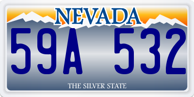 NV license plate 59A532