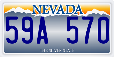 NV license plate 59A570