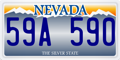NV license plate 59A590