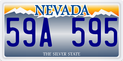 NV license plate 59A595