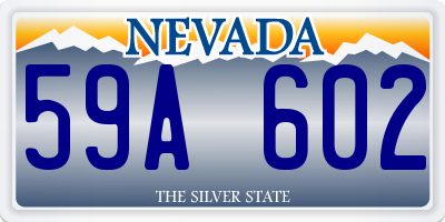 NV license plate 59A602